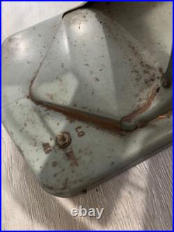 Vintage Mimar Dynafan 525 Swivel 14 Floor Fan Metal Steel Blue 2-Speed Tested
