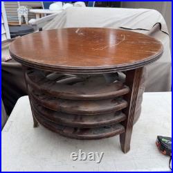 Vintage Mimms Northington Circular Floor Fan 3 Speed Brown Retro MCM. Needs Cord