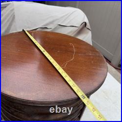 Vintage Mimms Northington Circular Floor Fan 3 Speed Brown Retro MCM. Needs Cord