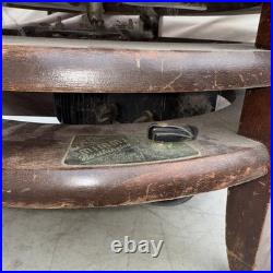 Vintage Mimms Northington Circular Floor Fan 3 Speed Brown Retro MCM. Needs Cord