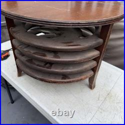 Vintage Mimms Northington Circular Floor Fan 3 Speed Brown Retro MCM. Needs Cord