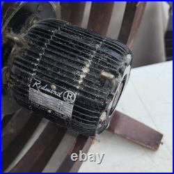 Vintage Mimms Northington Circular Floor Fan 3 Speed Brown Retro MCM. Needs Cord