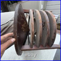 Vintage Mimms Northington Circular Floor Fan 3 Speed Brown Retro MCM. Needs Cord