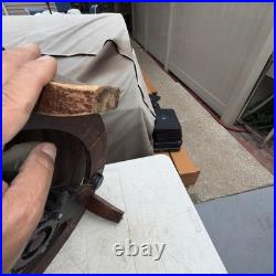 Vintage Mimms Northington Circular Floor Fan 3 Speed Brown Retro MCM. Needs Cord