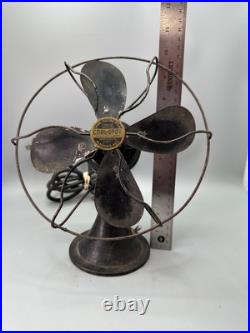 Vintage Original Black Signal Electric Mfg Co 8 Cool Spot Fan Working