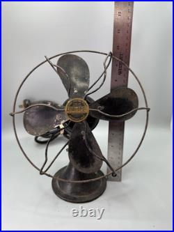 Vintage Original Black Signal Electric Mfg Co 8 Cool Spot Fan Working