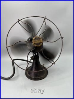Vintage Original Black Signal Electric Mfg Co 8 Cool Spot Fan Working