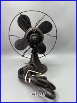 Vintage Original Black Signal Electric Mfg Co 8 Cool Spot Fan Working