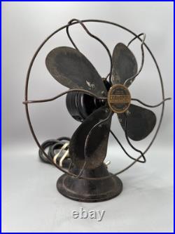 Vintage Original Black Signal Electric Mfg Co 8 Cool Spot Fan Working