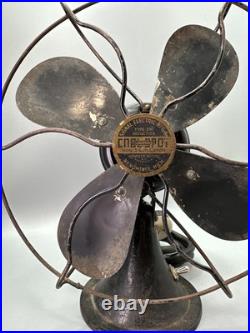 Vintage Original Black Signal Electric Mfg Co 8 Cool Spot Fan Working