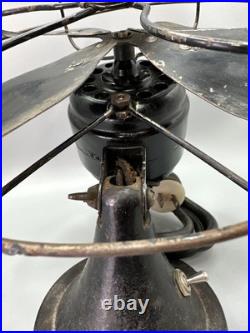 Vintage Original Black Signal Electric Mfg Co 8 Cool Spot Fan Working