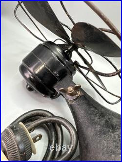 Vintage Original Black Signal Electric Mfg Co 8 Cool Spot Fan Working