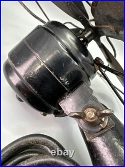 Vintage Original Black Signal Electric Mfg Co 8 Cool Spot Fan Working