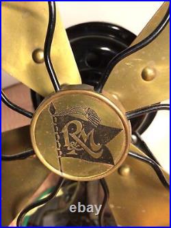 Vintage ROBBINS & MYERS 3 speed Fan # 3000 Works Great