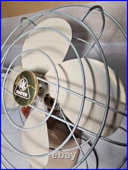 Vintage R&M Hunter Division 12, 2 Peed Table Fan (Very Good Conditions)