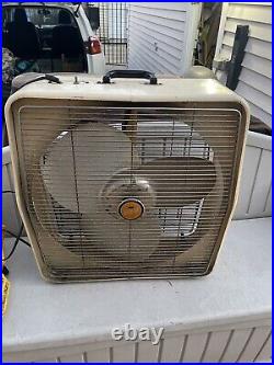 Vintage Rare Diehl 2 Speed Floor Box Fan USA Working Great Vintage Rare Diehl 2 Speed Floor Box Fan USA Working Great