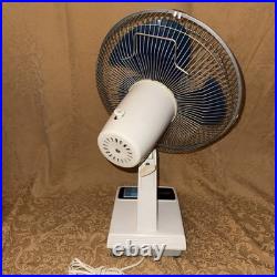 Vintage Retro Panasonic F-1204 12 5 Way Oscillating Blue Blade Fan EUC