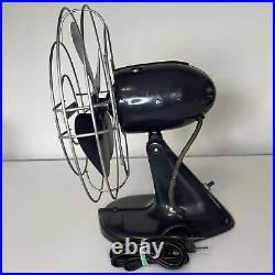 Vintage Robbins & Myers 12 1 Speed Oscillating Fan 4 Blades Tested Works READ
