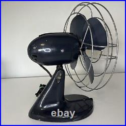 Vintage Robbins & Myers 12 1 Speed Oscillating Fan 4 Blades Tested Works READ