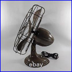 Vintage Robbins & Myers 22004A Oscillating 3 Speed Big Fan Works Great 18 Cage