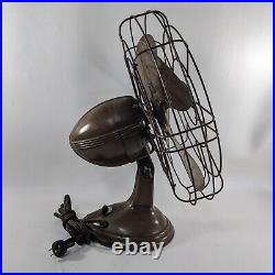 Vintage Robbins & Myers 22004A Oscillating 3 Speed Big Fan Works Great 18 Cage