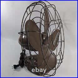 Vintage Robbins & Myers 22004A Oscillating 3 Speed Big Fan Works Great 18 Cage