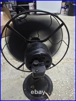 Vintage Robbins & Myers Metal Desk Or Mount Fan Works Rare