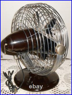 Vintage Roto Beam Art Deco Bakelite 3-speed Fan! Looks Spectacular! Works Great