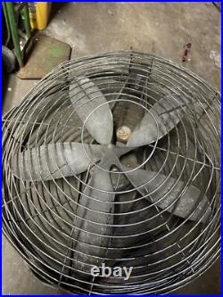 Vintage Roto Beam Industrial Fan For Parts Or Repair. Rare Fan. It Doesn't Work