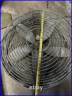 Vintage Roto Beam Industrial Fan For Parts Or Repair. Rare Fan. It Doesn't Work