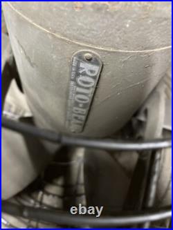 Vintage Roto Beam Industrial Fan For Parts Or Repair. Rare Fan. It Doesn't Work