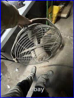 Vintage Roto Beam Industrial Fan For Parts Or Repair. Rare Fan. It Doesn't Work