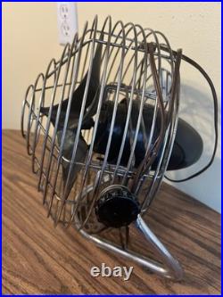 Vintage Roto Beam Retro Floor Fan Wire Cage Pat. 20's Chicago, Illinois Made USA