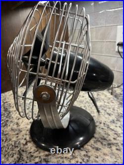Vintage Roto-Beam model 116 Electric Fan 3- Speed Original Cord No Rust