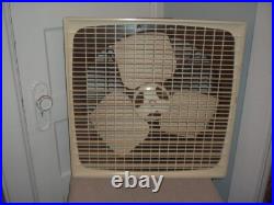 Vintage SEARS KEMORE Tri 3 Speed Metal Blade Electically Reversible Box Fan WORK Vintage SEARS KEMORE Tri 3 Speed Metal Blade Electically Reversible Box Fan WORK