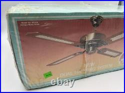 Vintage SMC 52 Park Ave II Dual Mounting Antique Brass Ceiling Fan Wood NOS Vintage SMC 52 Park Ave II Dual Mounting Antique Brass Ceiling Fan Wood NOS