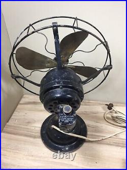 Vintage STAR RITE Electric Fan 4 Brass Blades- IT WORKS