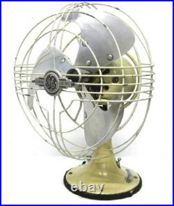 Vintage Scarce GE Creme 9 Mid Century VORTALEX Vintage Electric Fan Runs
