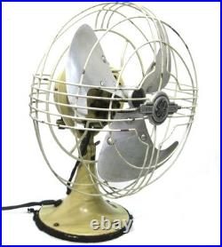 Vintage Scarce GE Creme 9 Mid Century VORTALEX Vintage Electric Fan Runs