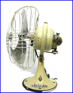 Vintage Scarce GE Creme 9 Mid Century VORTALEX Vintage Electric Fan Runs