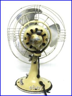 Vintage Scarce GE Creme 9 Mid Century VORTALEX Vintage Electric Fan Runs