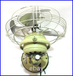 Vintage Scarce GE Creme 9 Mid Century VORTALEX Vintage Electric Fan Runs