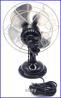 Vintage Signal Electric Type 550A Oscillating Desk Fan Working Very Nice