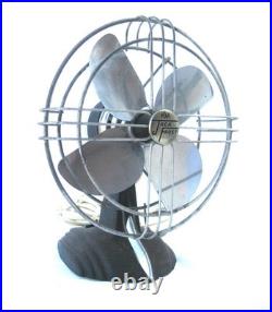 Vintage Small Deco Atomic Streamlined Retro Electric Fan. A+ Cond. Works Great