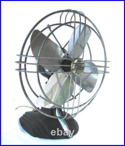 Vintage Small Deco Atomic Streamlined Retro Electric Fan. A+ Cond. Works Great