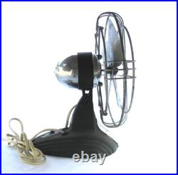 Vintage Small Deco Atomic Streamlined Retro Electric Fan. A+ Cond. Works Great
