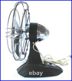 Vintage Small Deco Atomic Streamlined Retro Electric Fan. A+ Cond. Works Great