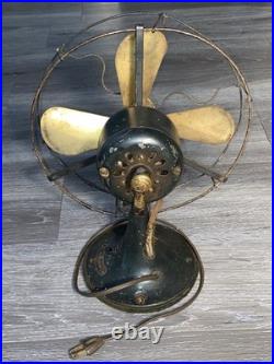 Vintage Small General Electric Whiz Oscillating Desk Fan 11 Tall