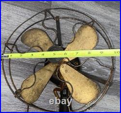 Vintage Small General Electric Whiz Oscillating Desk Fan 11 Tall