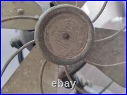 Vintage Verity Orbit Oscillating table fan desk England fan 4 Propeller